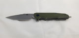 Artisan Predator Linerlock OD Green G10 Screwdriver D2 Tool Steel Knife 1706PGN