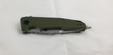 Artisan Predator Linerlock OD Green G10 Screwdriver D2 Tool Steel Knife 1706PGN