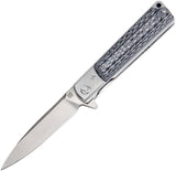 Artisan Classic Linerlock Black/White Handle Folding Knife 1802PBGC