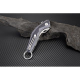 Artisan Cobra Linerlock Black White Handle D2 Tool Steel Folding Knife 1811PBGC