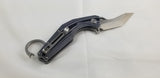 Artisan Cobra Linerlock Black White Handle D2 Tool Steel Folding Knife 1811PBGC