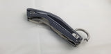 Artisan Cobra Linerlock Black White Handle D2 Tool Steel Folding Knife 1811PBGC