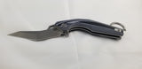 Artisan Cobra Linerlock Black White Handle D2 Tool Steel Folding Knife 1811PBGC