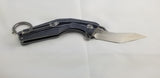 Artisan Cobra Linerlock Black White Handle D2 Tool Steel Folding Knife 1811PBGC