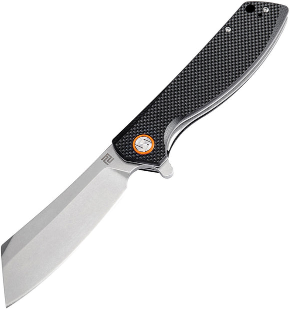 Artisan Tomahawk Linerlock Black Textured Handle Folding Knife 1815PBKF