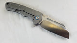 Artisan Mastiff Framelock Gray Titanium Folding S35VN Pocket Knife 1824GGYS