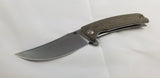 Artisan Arroyo Linerlock OD Green Micarta Folding AR-RPM9 Pocket Knife 1845PODG