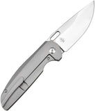 Artisan Satyr Framelock Green Micarta & Titanium Folding S90V Pocket Knife 1852GODG