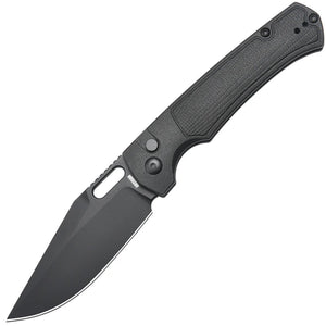 Artisan Revel Button Lock Black FRN Folding AR-RPM9 Pocket Knife 1867PBBK