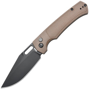 Artisan Revel Button Lock Brown FRN Folding AR-RPM9 Pocket Knife 1867PBBN