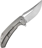 Artisan Banjaara Framelock Gray Titanium Folding CPM-S90V Pocket Knife 1868GGY