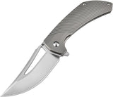 Artisan Banjaara Framelock Gray Titanium Folding CPM-S90V Pocket Knife 1868GGY