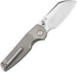 Artisan Cleo Button Lock Gray Titanium Folding CPM-S90V Pocket Knife 1871GGY