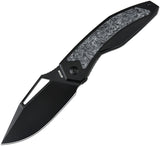 Artisan Fragarach Linerlock Black Titanium & Carbon Fiber Folding S90V Knife 1879GBDM