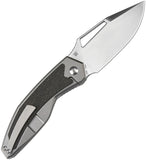 Artisan Fragarach Framelock Gray Titanium & Carbon Fiber Folding CPM-S90V Knife 1879GGY