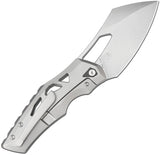 Artisan Tortoise Framelock Gray & Black Titanium Folding S35VN Pocket Knife 1884GBK