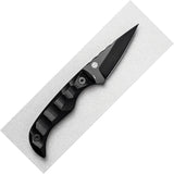 Auxiliary Manufacturing Deadhead Pocket Bowie Black G10 14C28N Fixed Blade Knife 001BK