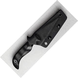 Auxiliary Manufacturing Deadhead Pocket Bowie Black G10 14C28N Fixed Blade Knife 001BK