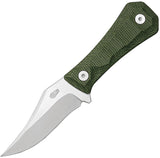 Auxiliary Manufacturing Deadhead Pocket Bowie Green Micarta 14C28N Fixed Blade Knife 001MGN