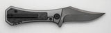 Auxiliary Manufacturing Deadhead Bowie Framelock Titanium & Carbon Fiber Folding M390 Knife 002BK