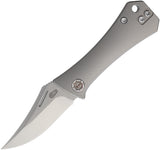 Auxiliary Manufacturing Pocket Bowie Slip Joint Gray Titanium Folding Bohler M390 Pocket Knife 007BWSL