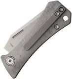 Auxiliary Manufacturing Coffin Tanto Slip Joint Gray Titanium Folding Bohler M390 Pocket Knife 007TNSL