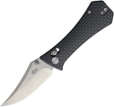 Auxiliary Manufacturing Pocket Bowie Crossbar Lock Dark Gray Aluminum Folding 14C28N Knife 009GRY