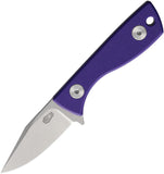 Auxiliary Manufacturing Runt Purple G10 14C28N Fixed Blade Knife 011PPL