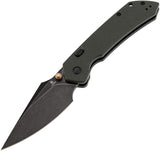 Tenable Knives Fenrir Top Linerlock Green Micarta Folding Nitro-V Pocket Knife B1034H4