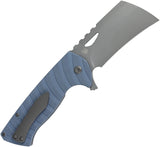 Tenable Knives Leviathan Linerlock Slate Blue G10 Folding D2 Steel Pocket Knife B1083A1