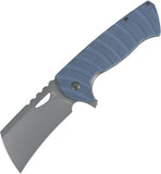 Tenable Knives Leviathan Linerlock Slate Blue G10 Folding D2 Steel Pocket Knife B1083A1
