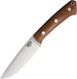 Bark River Fox River Natural Micarta A2 Steel Fixed Blade Knife w/ Sheath 01113MNC