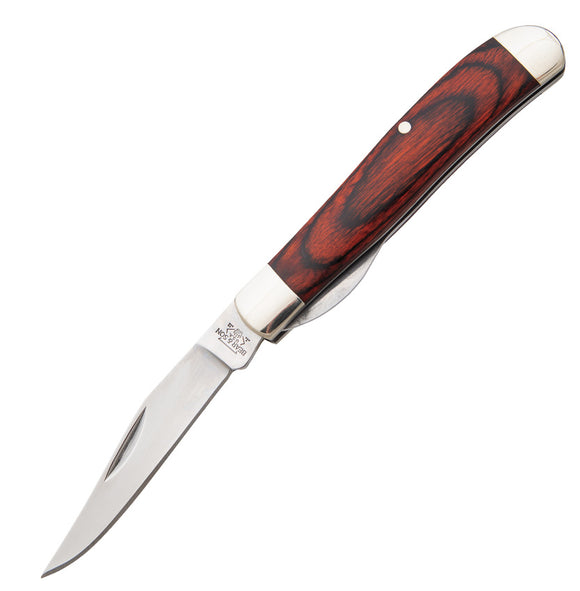 Bear & Son Mini Trapper Linerlock Rosewood Folding Stainless Pocket Knife 206LR