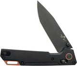 Bear Ops Nekama I Slide Lock Black Aluminum Folding 14C28N Pocket Knife MC1000ALBKB