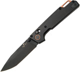 Bear Ops Nekama I Slide Lock Black Aluminum Folding 14C28N Pocket Knife MC1000ALBKB
