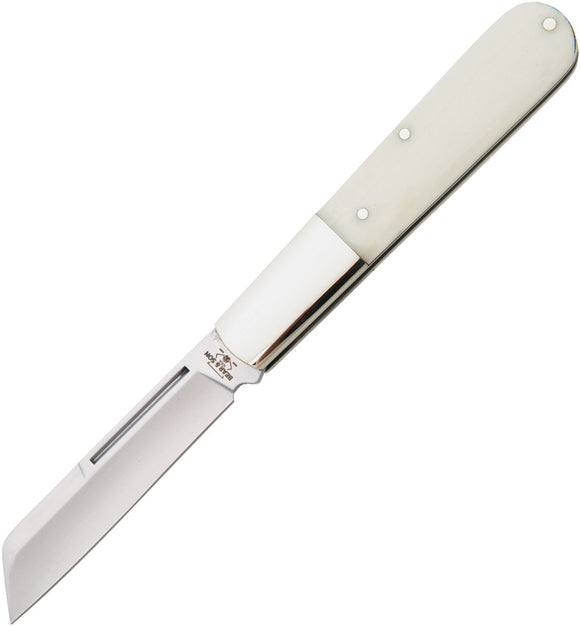 Bear & Son Large Barlow White Bone Folding Stainless Pocket Knife WSB180