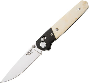 Bear & Son Lawman Slidelock White Bone Folding Pocket Knife WSB22