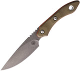 Beretta White Cloud Point OD Green G10 1095HC Fixed Blade Knife w/ Sheath 73608