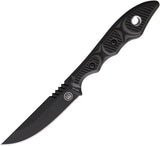 Beretta Borah Peak Black & Gray G10 1095HC Fixed Blade Knife w/ Sheath CO501A