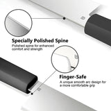 Butterfork Nakiri Dark Gray ABS AR-RPM9 Fixed Blade Kitchen Knife 01NKDG