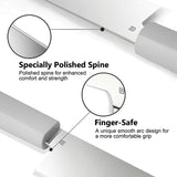 Butterfork Nakiri Light Gray ABS AR-RPM9 Fixed Blade Kitchen Knife 01NKLG