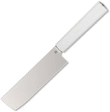 Butterfork Nakiri Light Gray ABS AR-RPM9 Fixed Blade Kitchen Knife 01NKLG
