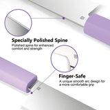 Butterfork Nakiri Purple ABS AR-RPM9 Fixed Blade Kitchen Knife 01NKPP