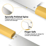 Butterfork Nakiri Yellow ABS AR-RPM9 Fixed Blade Kitchen Knife 01NKYL