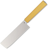 Butterfork Nakiri Yellow ABS AR-RPM9 Fixed Blade Kitchen Knife 01NKYL