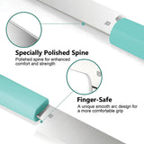 Butterfork Paring Mint Green ABS AR-RPM9 Fixed Blade Kitchen Knife 01PKMT