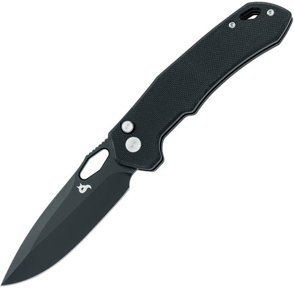 Black Fox Astros Button Lock Black G10 Folding VG-10 Pocket Knife 770BB