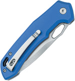 Black Fox Astros Button Lock Blue Aluminum Folding VG-10 Pocket Knife 770BL