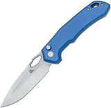 Black Fox Astros Button Lock Blue Aluminum Folding VG-10 Pocket Knife 770BL