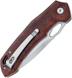 Black Fox Astros Button Lock Sandalwood Folding VG-10 Pocket Knife 770WD